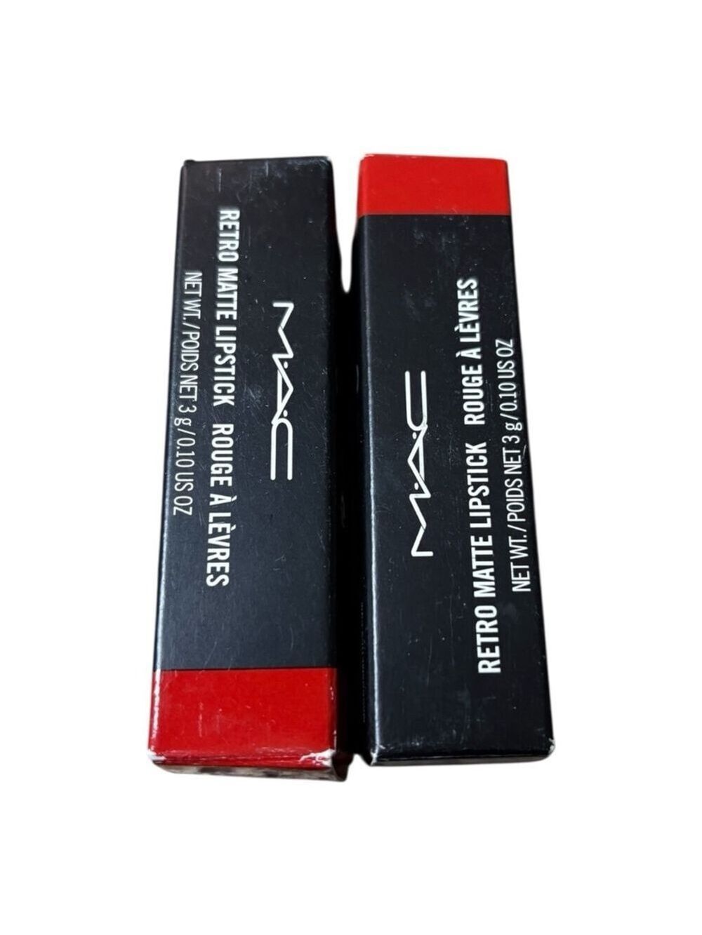 MAC Lot of 2 Retro Matte Lipstick in Dangerous Red, One Size